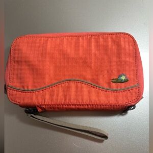 Orange Clutch Wristlet